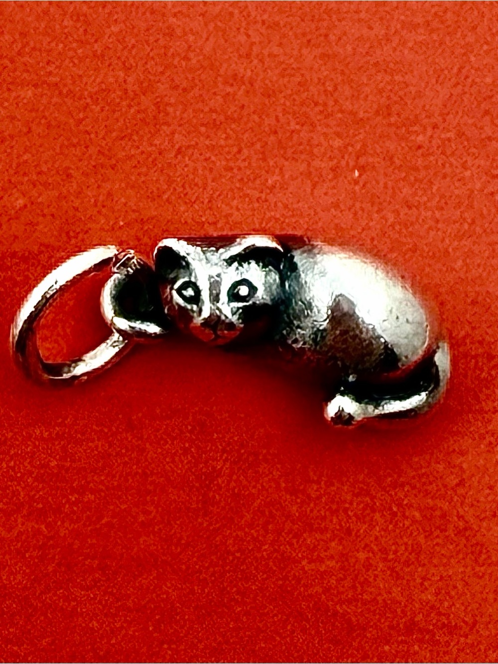 James Avery Silver Cat Bracelet Charm